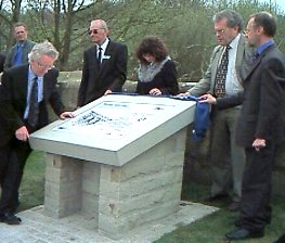 The plaque is unveiled by Andrew Stunnell MP