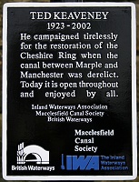 Ted Keaveney Memorial Plaque