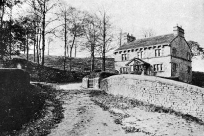 Brick Bridge with doorway in wall to All Saints' left