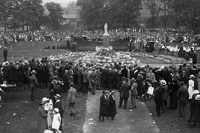 The dedication of Marple's War Memorial in July 1922