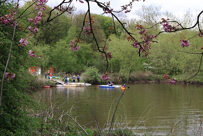 Today the mill pond is used for canoe training