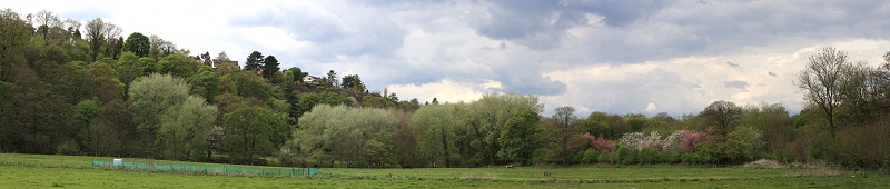 Roman Bridge & Lakes panorama (May 2010)