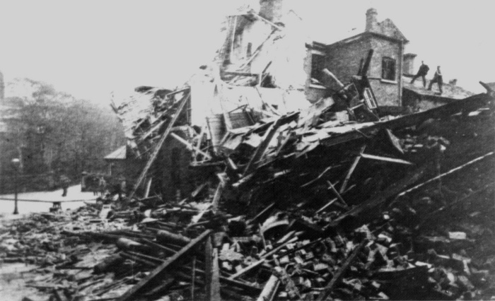 Devastation on Stockport Road in 1902