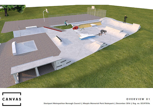 Marple Skatepark final design