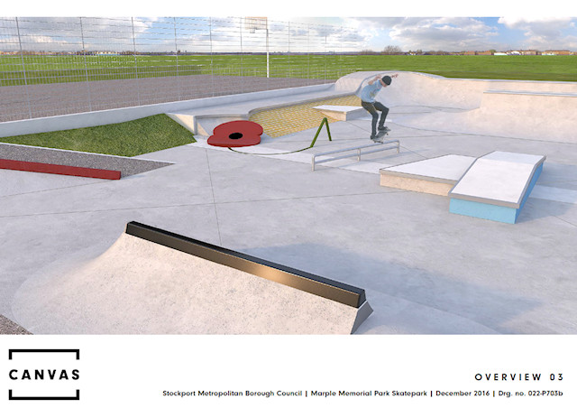 Marple Skatepark final design