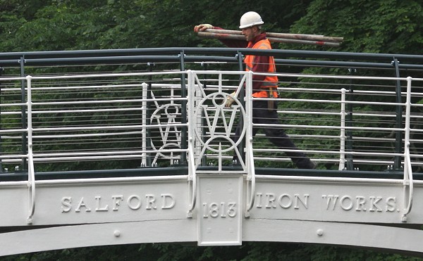 The Iron Bridge is now open to the public again