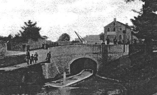 A rare view of Bridge 17 and Oldknow's Warehouse