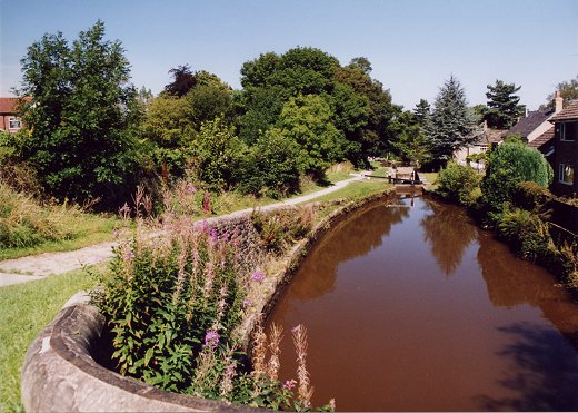 Lock 10 viewed from Lock 11 locktail bridge