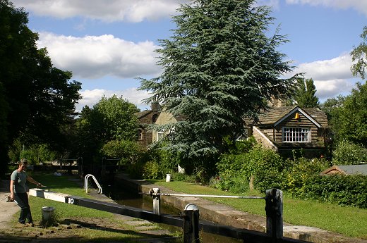 Lock 10 is a tranquil scene today