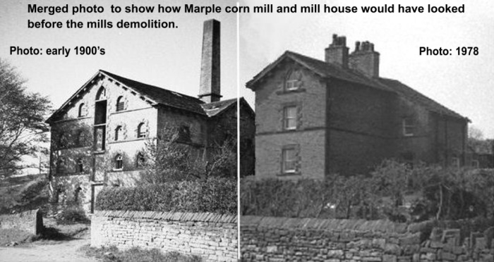 Merged photo of the Corn Mill and Bleak House