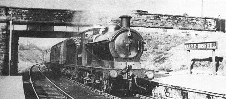 Ex G.C. Mixed Traffic J.11 No 64441 enters Rose Hill with a Macclesfield train just after nationalisation c. 1951.