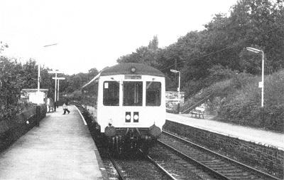 A Basic Railway Halt at Strines on September 12th 1978.